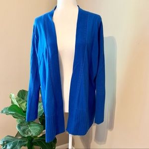 Cold water Creek large blue cardigan size 14